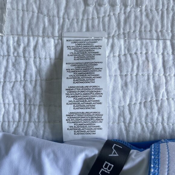 La Blanca Twist Front Tankini Swimsuit TOP SZ 6 Blue Tie Back NEW - Picture 9 of 12